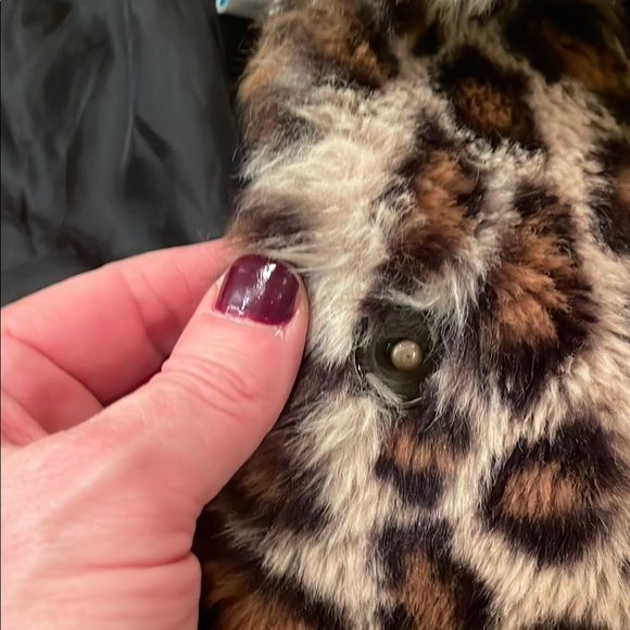Leopard Print Faux Fur Jacket - Picture 3 of 3